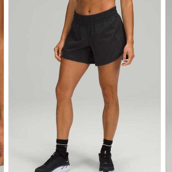 🍋Lululemon Track That Mid-Rise Short 5" Black, SZ 4 - Picture 2 of 5